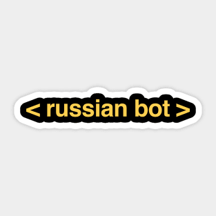 Funny Russian Bot / Internet Troll Sticker